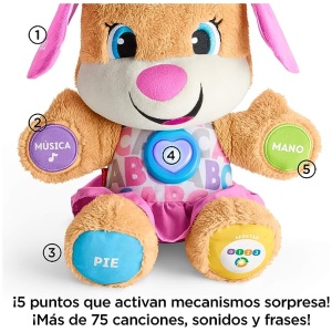 Fisher-Price Perrita primeros descubrimientos, juguete bebé +6 meses