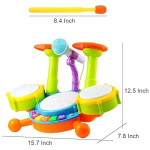 Juguetes Bebe 1 Año - Bateria Ideas Regalo Niño 1 Año Tambor Infantil Juguetes Musicales