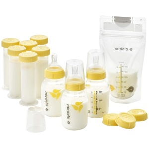 Medela - Set de regalo para lactancia materna, sistema de almacenamiento de leche materna