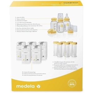 Medela - Set de regalo para lactancia materna, sistema de almacenamiento de leche materna