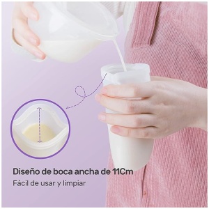 Nuliie 7 Uds Silicona Bolsas Leche Materna Reutilizable, Bolsas Leche Materna Congelar Doblemente a Prueba de Fugas, Sin BPA