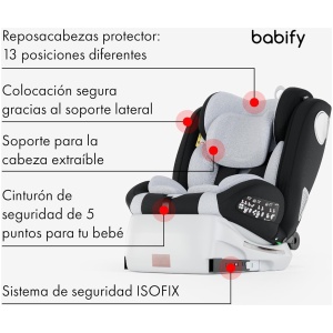 Silla Coche Giratoria Babify Onboard caracteristicas