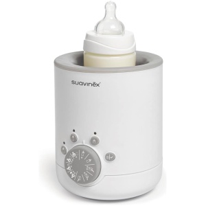 Suavinex - Calienta Biberones Link 3 en 1 (Leche Materna, Fórmula y Potitos), Calienta/ Descongela Alimentos de Bebé