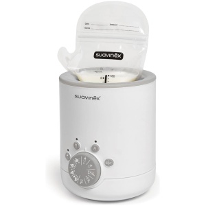 Suavinex - Calienta Biberones Link 3 en 1 (Leche Materna, Fórmula y Potitos), Calienta/ Descongela Alimentos de Bebé