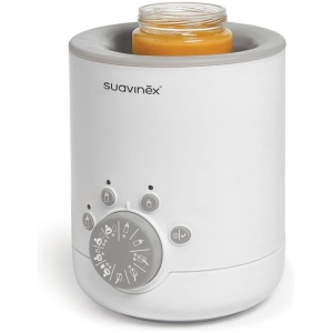 Suavinex - Calienta Biberones Link 3 en 1 (Leche Materna, Fórmula y Potitos), Calienta/ Descongela Alimentos de Bebé