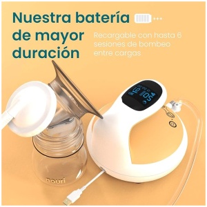 TensCare Nouri Duo - Sacaleches eléctrico doble. Silenciosa con luz nocturna y pantalla retroiluminada.