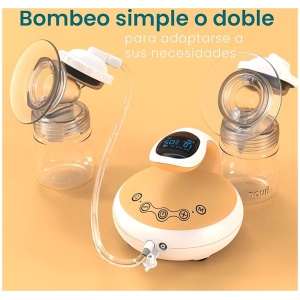 TensCare Nouri Duo - Sacaleches eléctrico doble. Silenciosa con luz nocturna y pantalla retroiluminada.