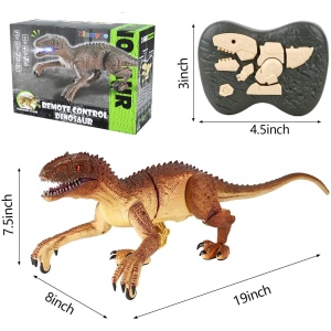 Velociraptor Luminosos Dinosaurio Realista Kizmyee tamano