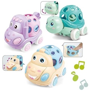 ZHUOYOU Sonajeros Juguetes Coches 6-12 meses