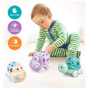 ZHUOYOU Sonajeros Juguetes Coches 6-12 meses
