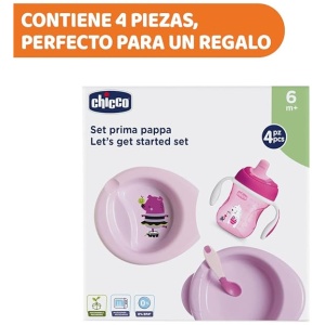 CHICCO - Set de Vajilla de Silicona para Bebé 6
