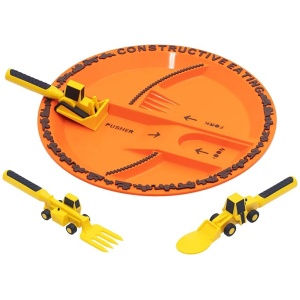 Constructive Eating Juego de Vajilla Infantil