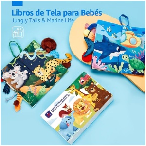 HAHALAND - Libros de tela para bebés