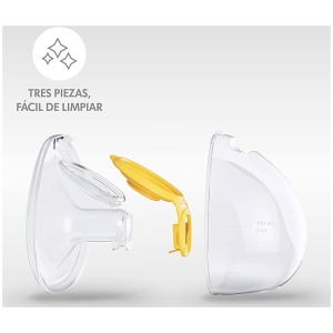 Medela Swing Maxi - Sacaleches Eléctrico Doble Manos Libres Ultraligero y cómodo, batería recargable integrada. Se adapta a la gran mayoría de los sujetadores de lactancia.