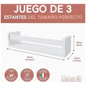 NATURE SUPPLIES - Juego de estantes de pared