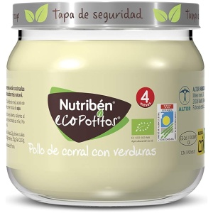 Nutribén Ecopotitos "Introducción Al Pollo De Corral Con Verduras